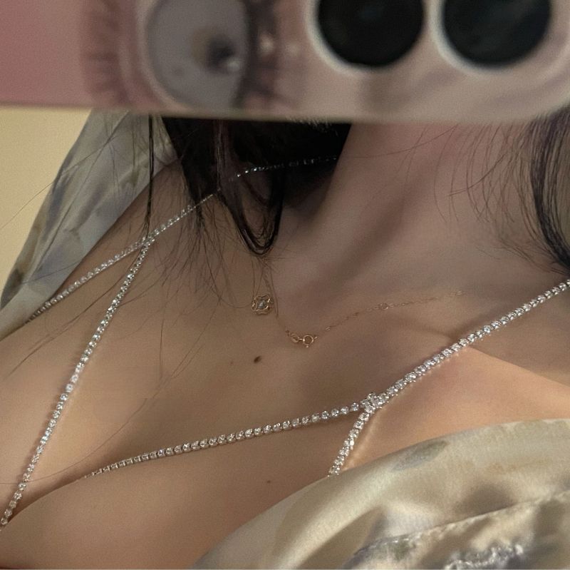 Sexy chest diamond chain