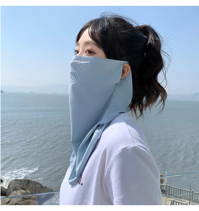 Ice Silk Sunscreen Neck Mask
