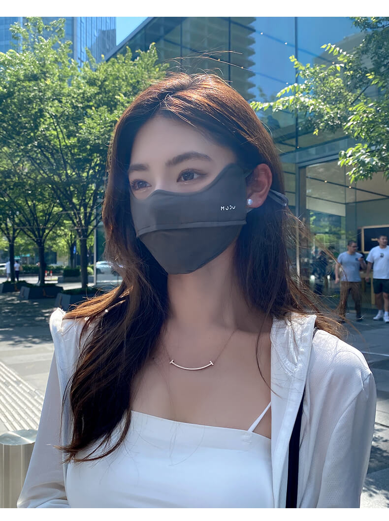 Full face sun protection eye corner three-dimensional driving breathable mask