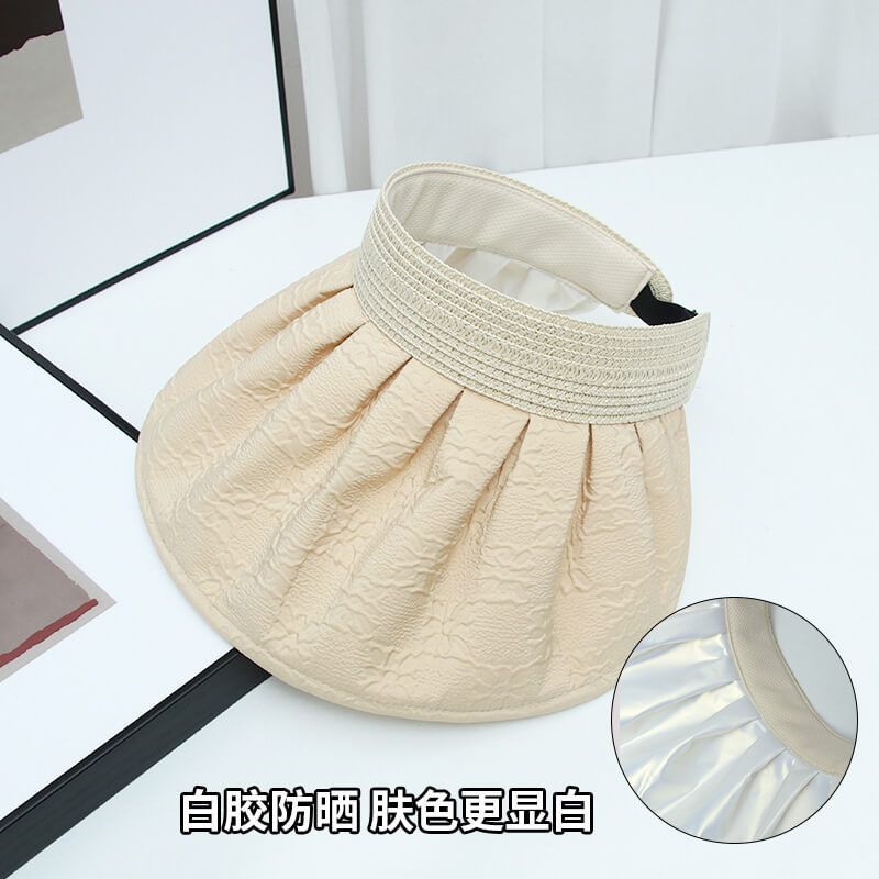 Japanese style double-sided white plastic shell empty top hat