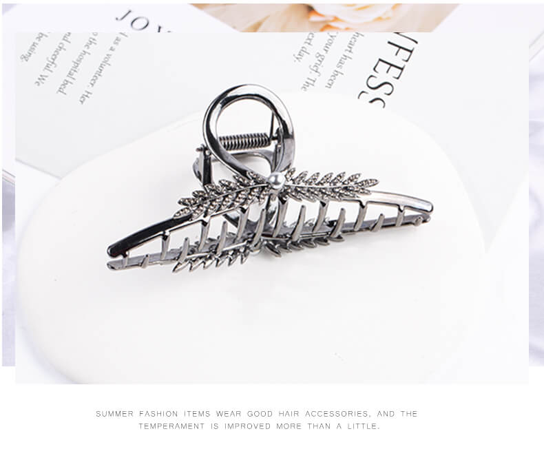 Light luxury wheat ear temperament dish hair clip shark clip