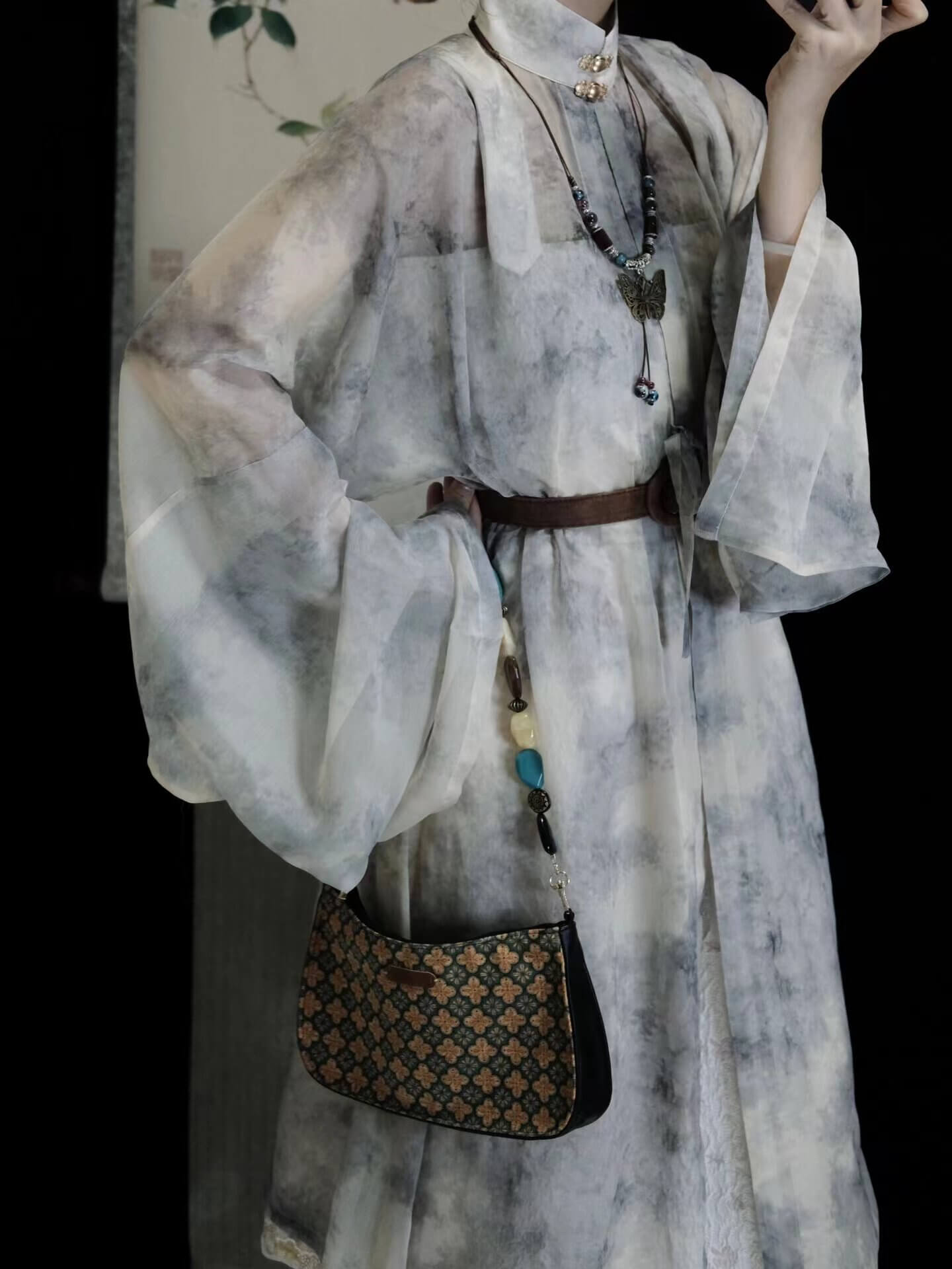 新中式項鏈古風瓔珞背雲流蘇馬面裙配飾