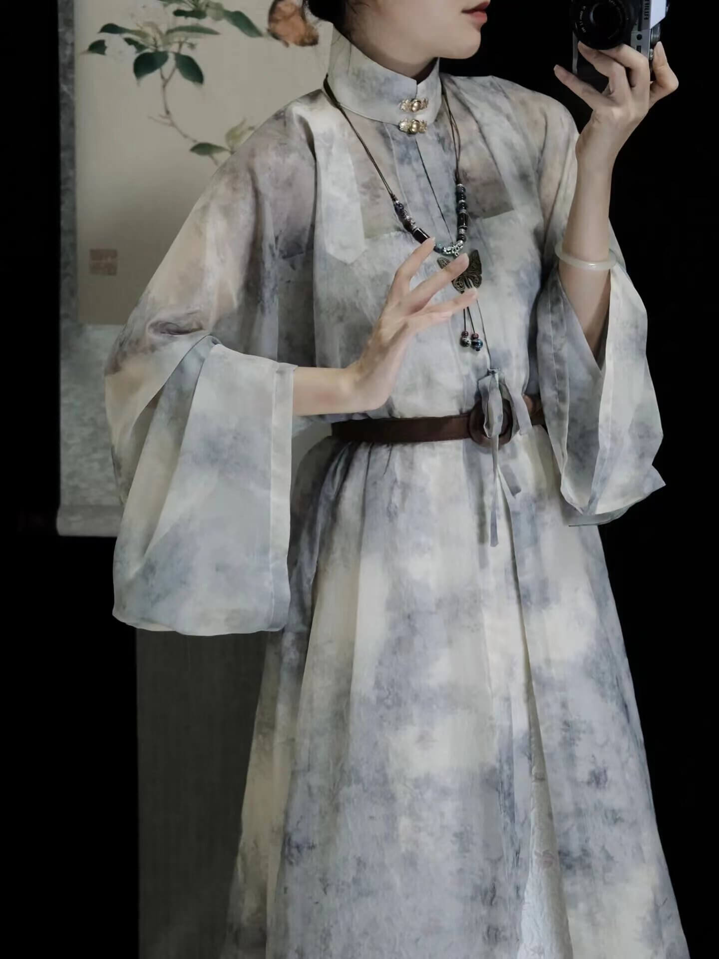 新中式項鏈古風瓔珞背雲流蘇馬面裙配飾