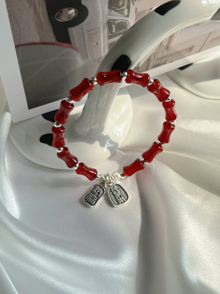 [Rising Prosperity] Red Agate Fortune Cat Bracelet